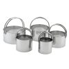 5 Round Biscuit Cutter set with Handle Cookie Cutters CBM008 1