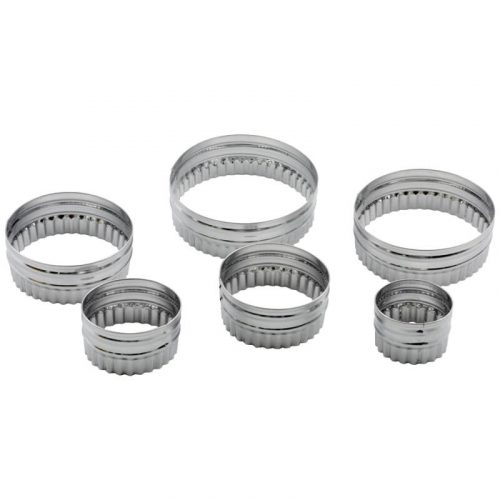 Circle Cookie Biscuit Cutter Fluted Edge CBM009