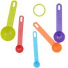 Measuring Spoons Mixed Colors Set of 5 SME003